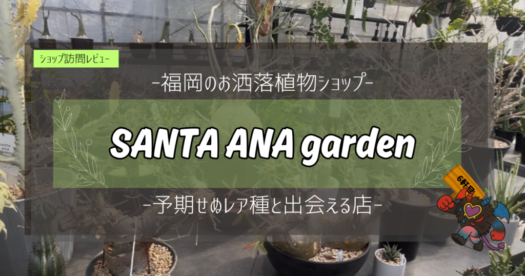 九州植物ショップ紹介|サンタアナガーデン